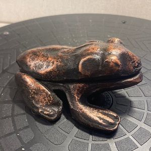 Vintage cast iron frog